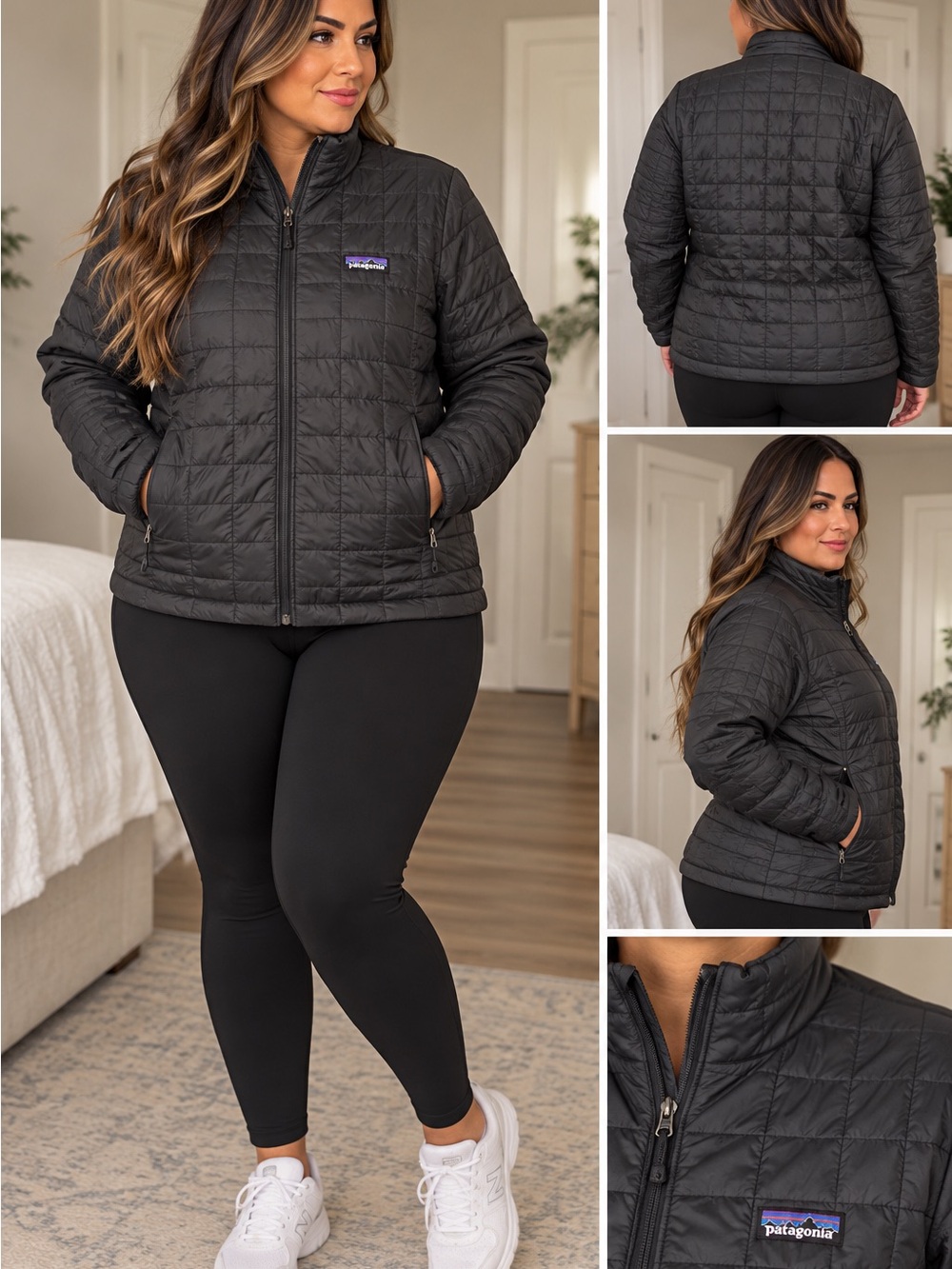 Patagonia Women’s  Nano large Black Quilted Insulated Jacket